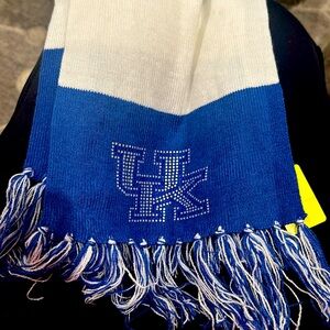 Uk blue and white scarf